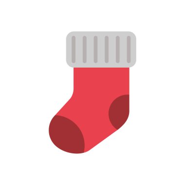 Mutlu noeller çorap dekoratif ikonu