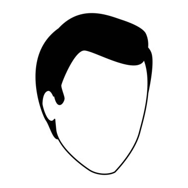 avatar man simgesi, düz tasarım