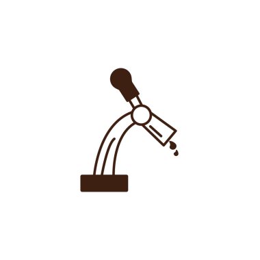 Bira dağıtıcısı tap tap, Ekim Festivali kutlaması ikonu izole edildi