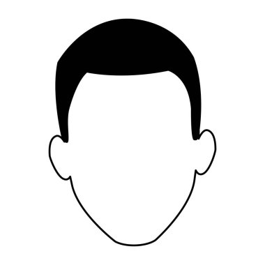 avatar man simgesi, düz tasarım