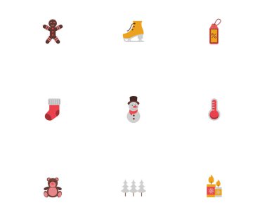 Kış mevsimi demeti simgeleri