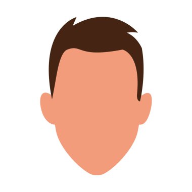 avatar man simgesi, düz tasarım