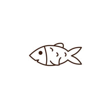 Balık Ekim Festivali kutlaması izole edilmiş ikon