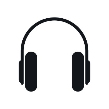 kulaklık ses aygıtı izole simgesi