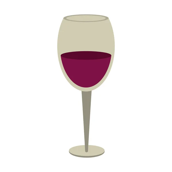ガラスのアイコンデザインのワイン — ストックベクタ