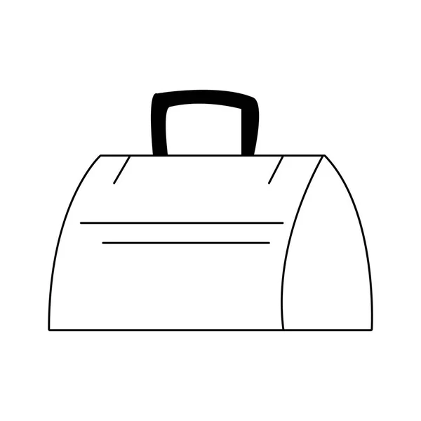 Travel suitcase icon, flat design. — Stock Vector