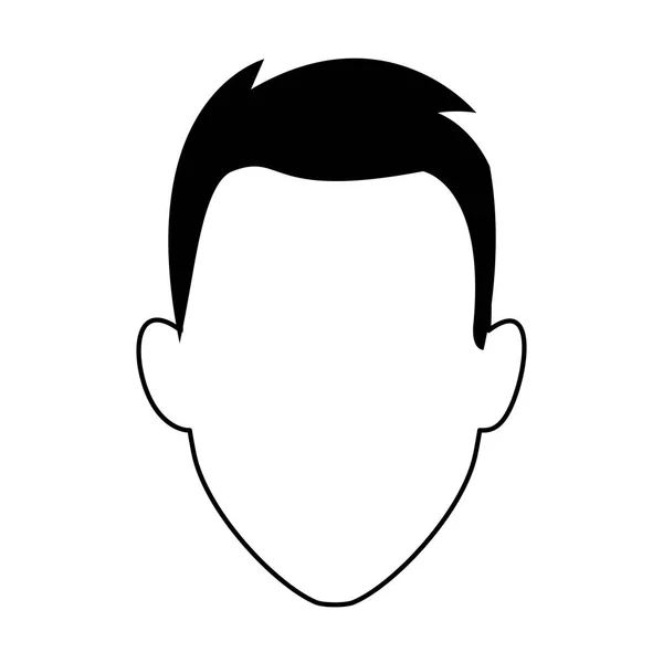 Avatar man icon, flat design — Stock Vector