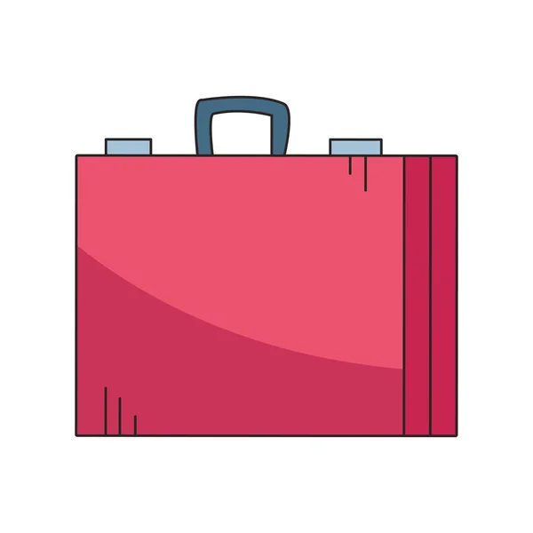 Icône de lugagge de voyage, design plat — Image vectorielle