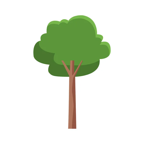 Árbol icono de imagen, diseño plano — Vector de stock