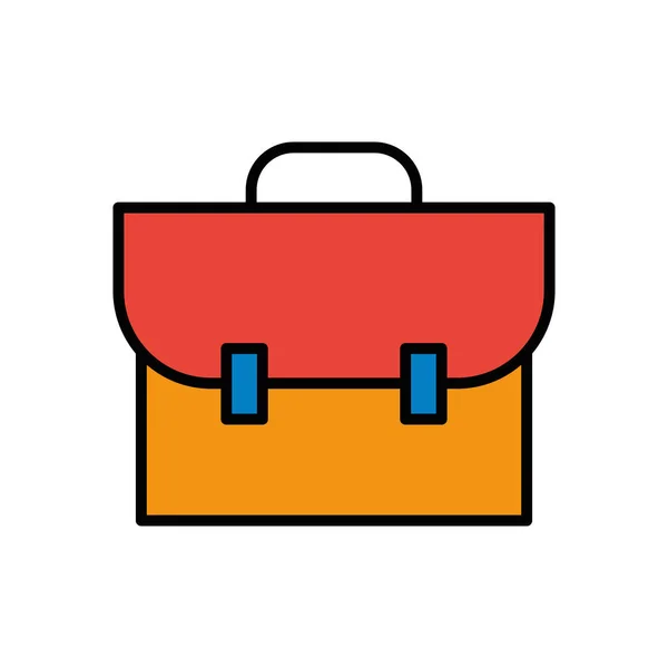 Portfolio briefcase documents isolated icon — Stock Vector