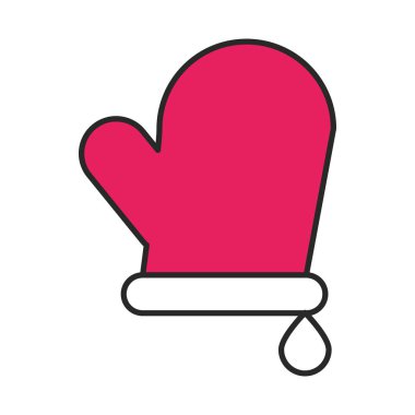 Mutlu noeller eldiven dekorasyon ikonu