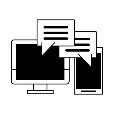 teknoloji cihazları karikatür