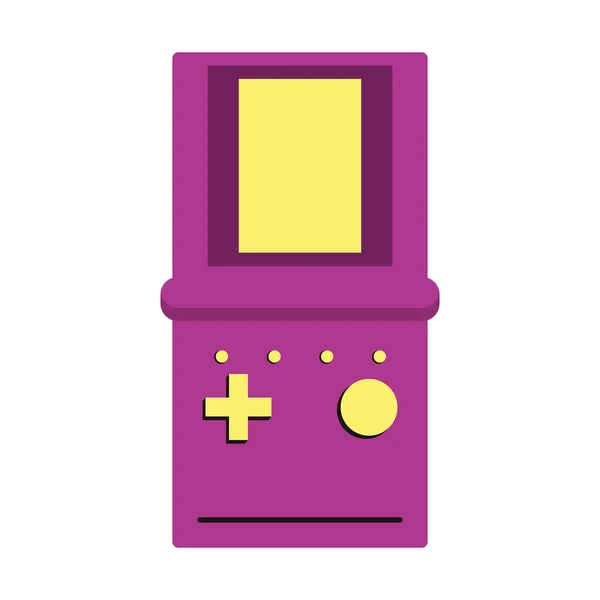 Retro vintage jogo tetris desenho animado — Vetor de Stock