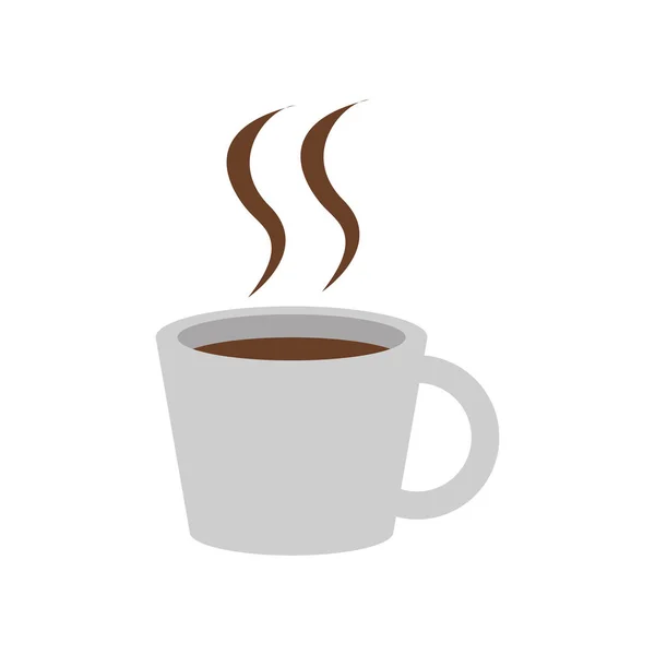 Teacup drink utensil isolated icon — 스톡 벡터