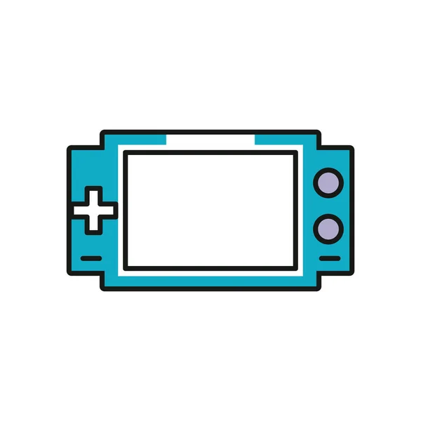 Ikona přenosného zařízení videohry — Stockový vektor
