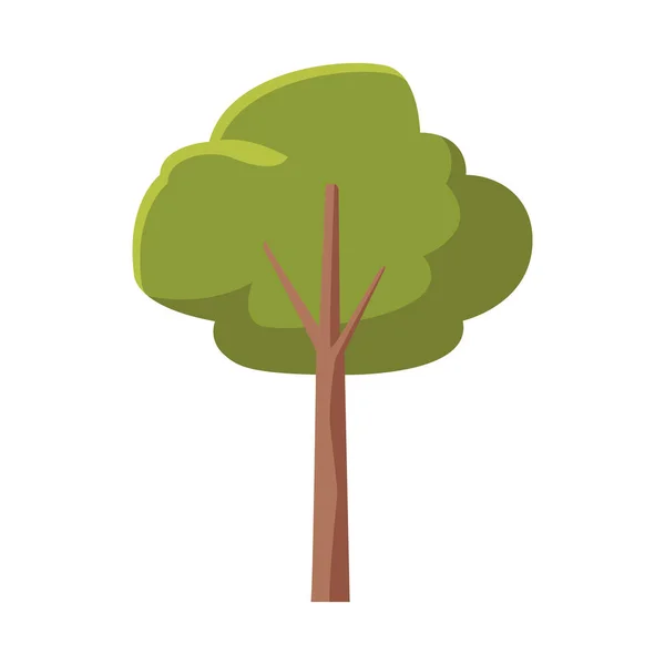 Árbol icono de imagen, diseño plano — Vector de stock