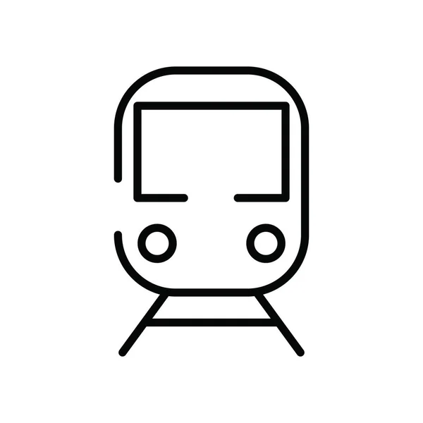 U-Bahn-Fahrzeug isoliert Symbol — Stockvektor