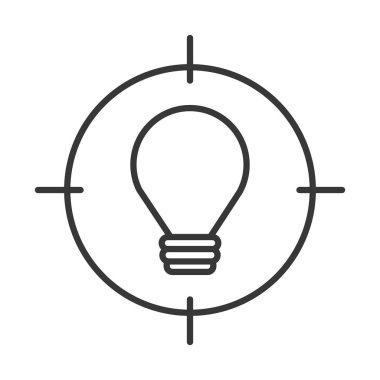 Hedef simgeye sahip ampul ışığı