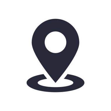 iğne işaretleyici konumu izole edilmiş simge