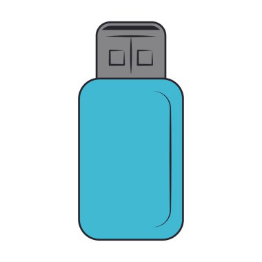 usb bellek çubuğu izole edilmiş simgesi