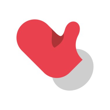 Mutlu noeller eldiven dekorasyon ikonu