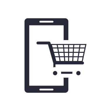 alışveriş sepeti ile smartphone aygıtı