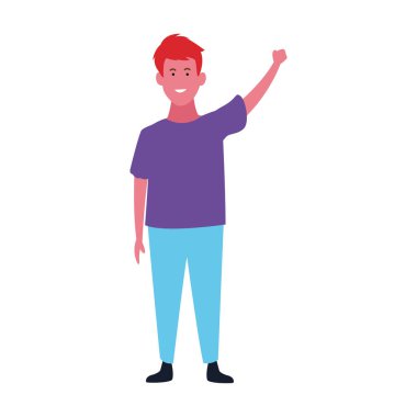 Mutlu çocuk simgesi, düz tasarım