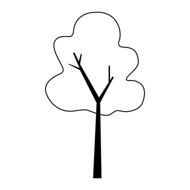 sonbahar ağaç bitki mevsimsel izole simgesi