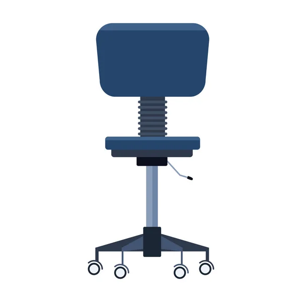 Καρέκλα γραφείου εικονίδιο, επίπεδη πολύχρωμο σχεδιασμό — Διανυσματικό Αρχείο