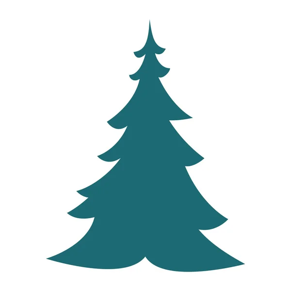Vrolijk kerstboom icoon — Stockvector
