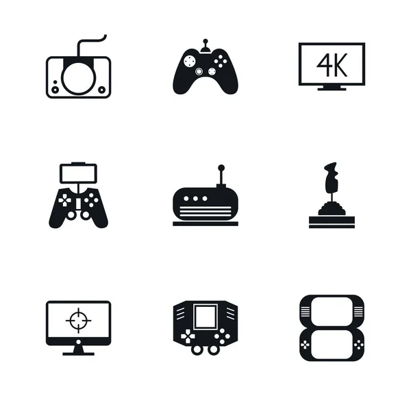 Bundel van video game pictogrammen — Stockvector