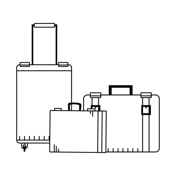 Conception de bagages de voyage — Image vectorielle