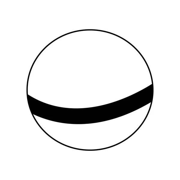 Obrázek ikony míče, plochý design — Stockový vektor