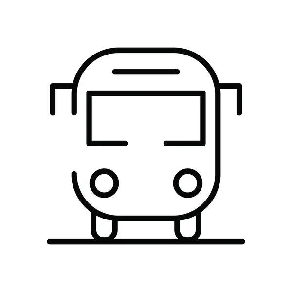 Autobús transporte público icono aislado — Vector de stock