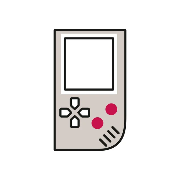 Video game portable device icon — Stock Vector