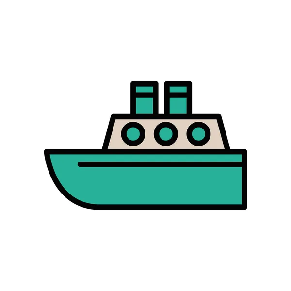 Nave trasporto barche icona isolata — Vettoriale Stock