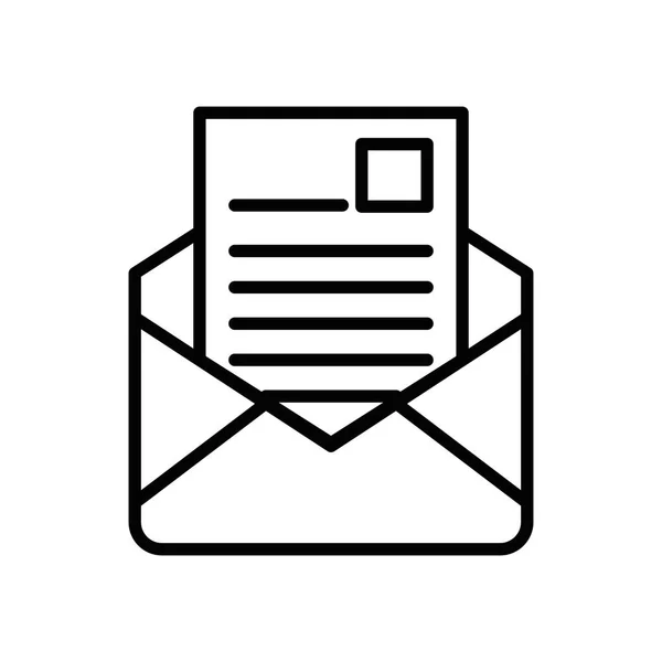 Sobre correo postal icono de servicio — Vector de stock