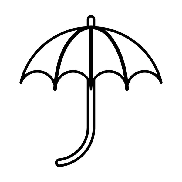 Umbrella protection accessory isolated icon — Stock Vector