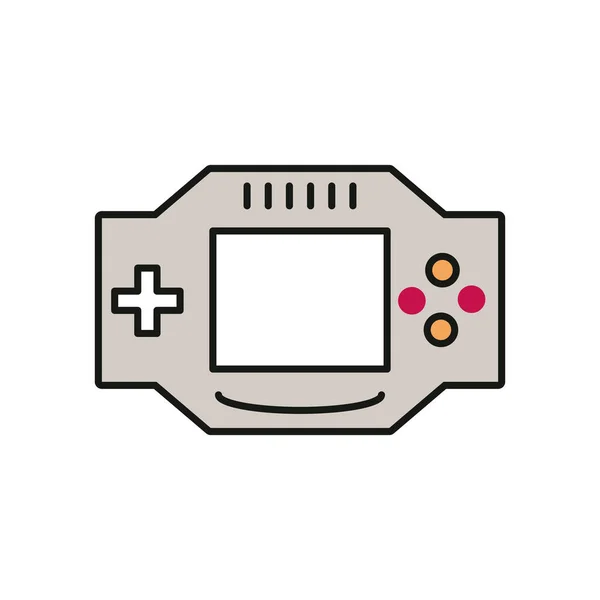 Icono de dispositivo portátil de videojuego — Vector de stock