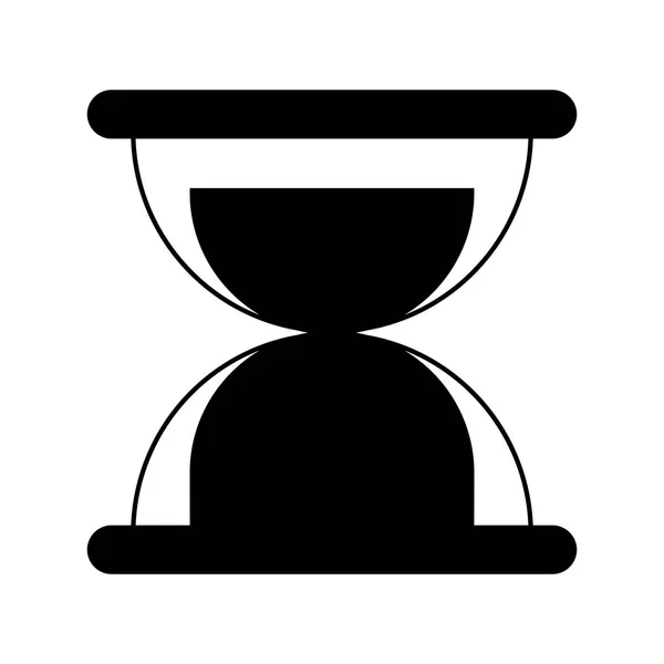 Sable horloge en verre dessin animé — Image vectorielle