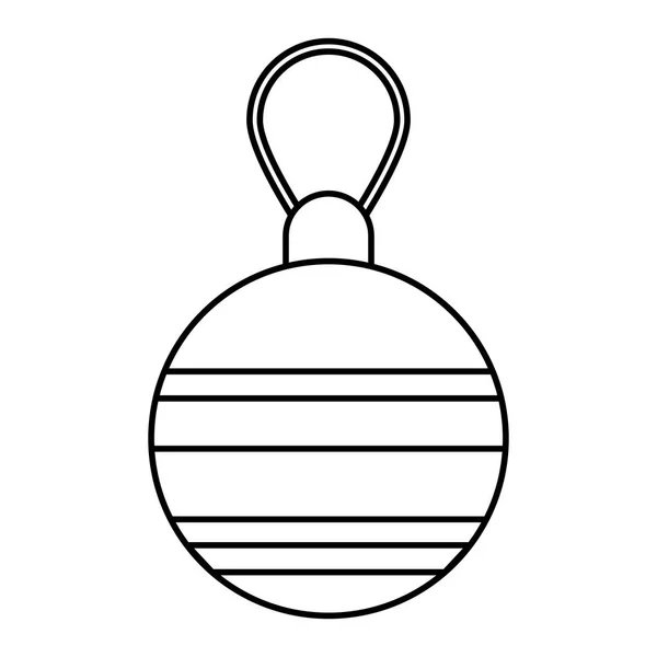 Feliz Natal bola pendurada decoração — Vetor de Stock