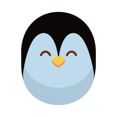 Sevimli penguen kuşu Noel karakteri