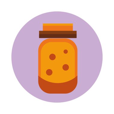 Şükran Günü korunan kavanoz izole ikonu