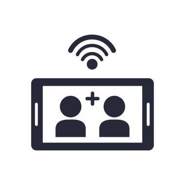 Kullanıcı ve Wi-Fi sinyalli akıllı telefon aygıtı