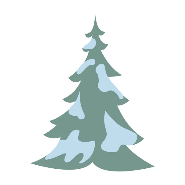 Vrolijk kerstboom icoon — Stockvector