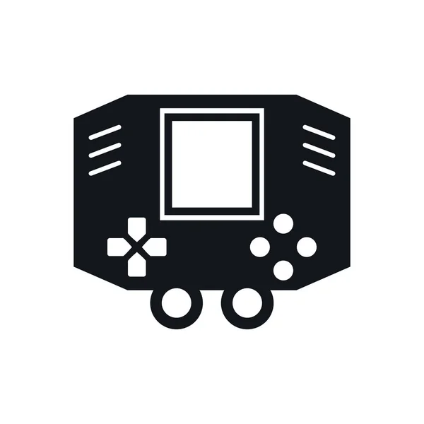 Icône de dispositif portable de jeu vidéo — Image vectorielle