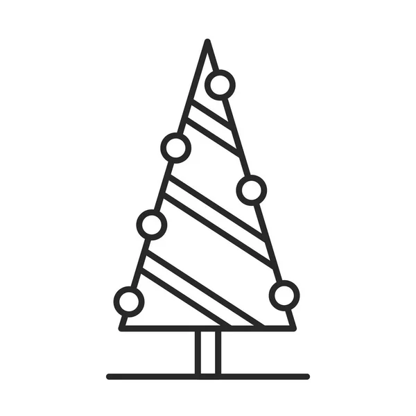 Frohe Weihnachten Tannenbaum-Symbol — Stockvektor