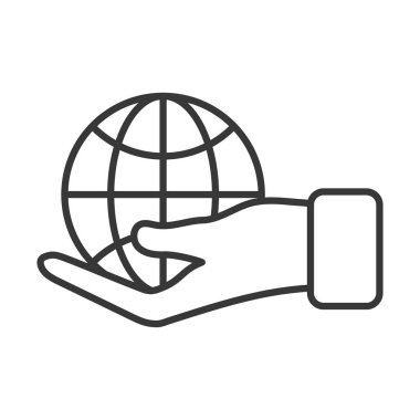 iş el kaldırma küresi gezegeni