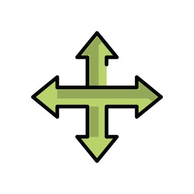 Trafik ok sinyali simgesi izole edildi