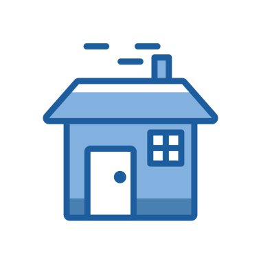 ev cephe bina izole simgesi